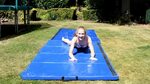 Slip and slide Gymnastics challenge - YouTube
