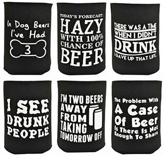 Kitchen, Dining & Bar 8 Pack Party Favor Drink Coolies Funny