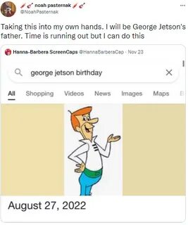 Taking this into my own hands. I will be George Jetson's fat