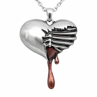 Bleeding Heart Necklace Caged necklace, Heart necklace, Evil