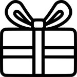 christmas gift png - Christmas Gift Comments - Black And Whi