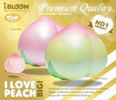 SUPER JUMBO iBloom Peach *New* Squishies, Peach, Silly squis