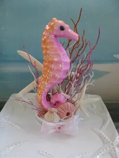 Pink Seahorse Cake TopperStarfish Cake TopperSeashell Cake E