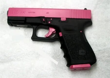 duracoat hot pink glock 3 3 3 Armas cor de rosa, Menina com 