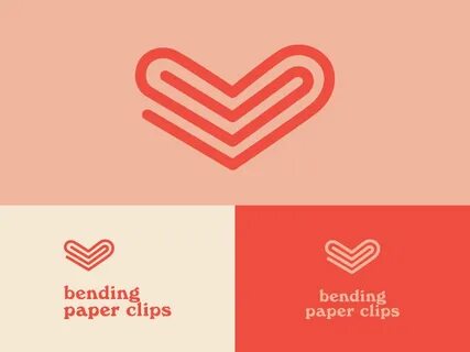 Bending Paper Clips Logo + Icon Design by Serena Wagner on D