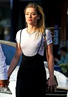 PICunt.com - Amber Heard Breasts in Really Thin White Shirt