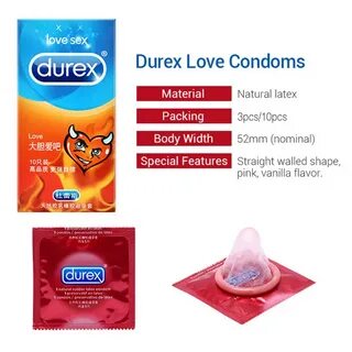Презервативы Durex для мужчин, натуральный латекс, с добавле