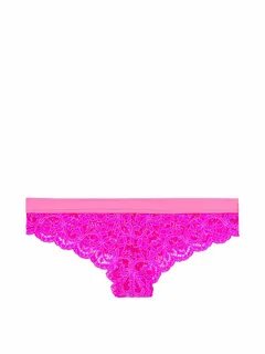 VictoriasSecret Floral Lace & Mesh Thong Panty - 11149683-4I