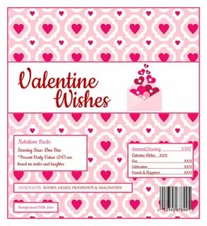 Valentine's Day Candy Bar Wrappers Chalkboard Printable Vale