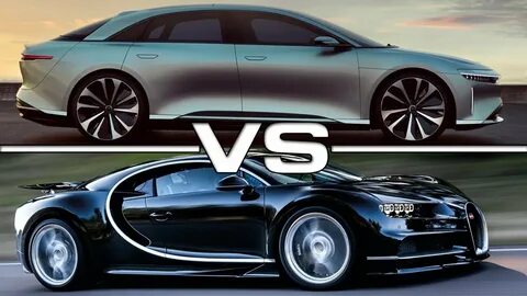 2017 Lucid Air Concept vs 2017 Bugatti Chiron - YouTube