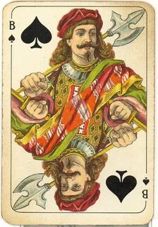 Dutch playing cards from 1920-1927: Jack of Spades Diy tarot