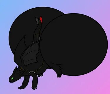 Toothless massive butt inflation by fatthoron2 -- Fur Affini