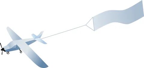 Clipart airplane banner, Picture #370040 clipart airplane ba