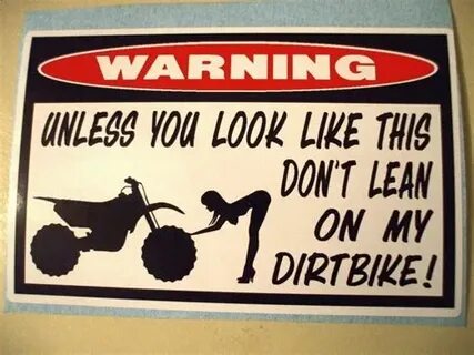 Funny Warning Dirtbike Stickers Dirt Bike Motorcycle Free Nu
