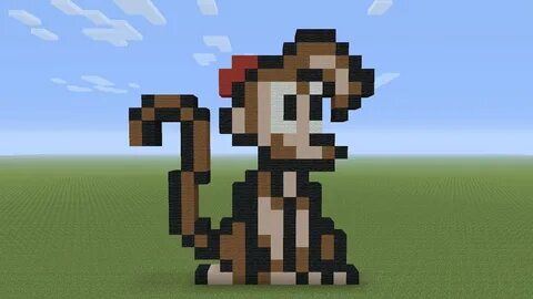 Minecraft Pixel Art - Abu From Aladdin - YouTube