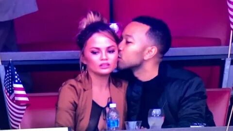 Chrissy Teigen Suffers Nip Slip at Super Bowl.