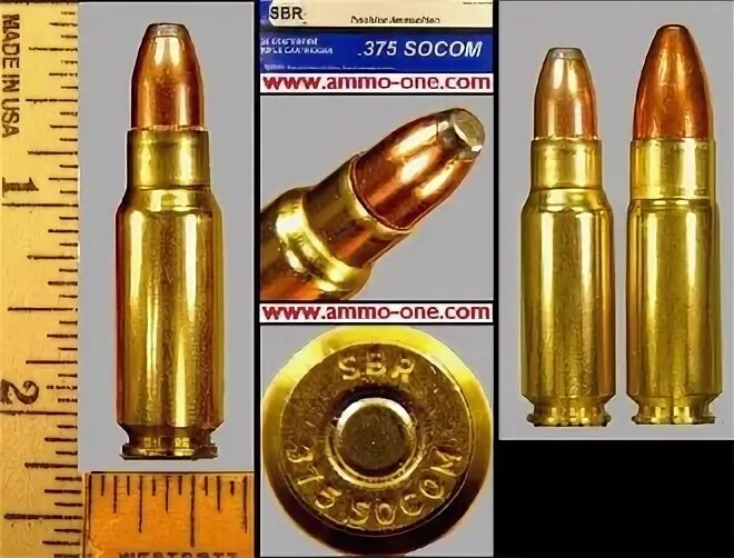 375 SOCOM ammo ammunition for sale single cartridge
