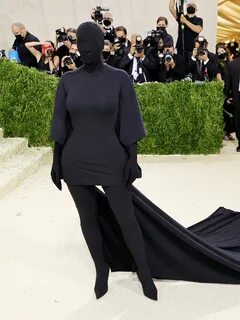 Kim Kardashian wore another full-coverage look to the Met Gala.