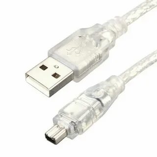 USB Male to Firewire IEEE 1394 4 Pin Male iLink Adapter Cord