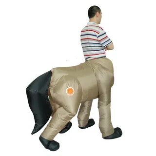 Halloween Costume for Men Adult Centaurus Inflatable Horse C