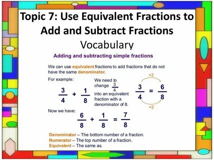 Essential Questions: How can sums and differences of fractio