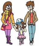 Dipper, Mabel and their child. Should it be NSFW because of 