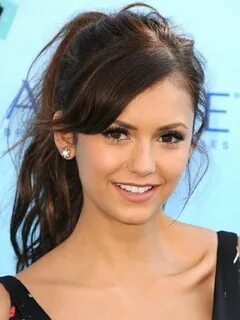 Pin by Jp on Nina Dobrev Hairstyles with bangs, Party hairst