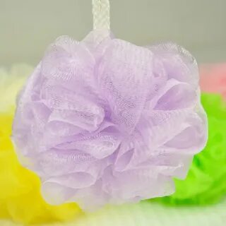 Набор цветочных шариков для ванны из пузырчатой люфы, губка 