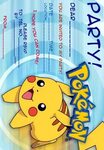 POKEMON COLORING PAGES Pokemon invitations, Pokemon birthday