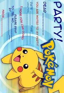 POKEMON free party invitation printables (3 styles to choose