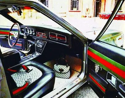 Автомобили от дома Gucci: Cadillac, AMC, Jaguar и Fiat в диз