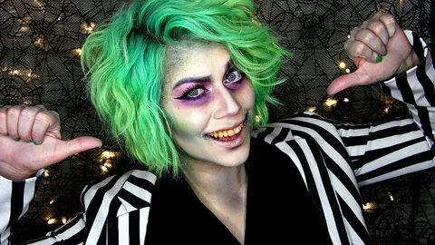 Beetlejuice Makeup Transformation! - YouTube