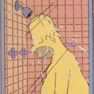 Homer Bath GIF - Homer Bath Shower - Discover & Share GIFs