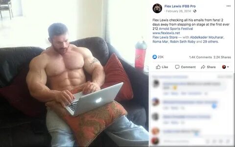 Flex Lewis checking all his emails from fans! 2 days away fr