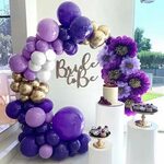 Kids Party Balloons Ceiling Balloons Chrome Purple Balloons 