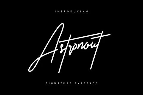 Astronout Signature Font on Behance