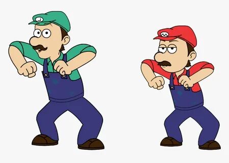 Luigi Clipart Goanimate - Mario Dance Gif Transparent, HD Pn