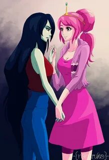 Marceline and Princess Bubblegum - Adventure Time by Nanaruk