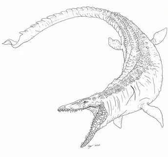 Jurassic World Mosasaurus Coloring Page - subeloa11