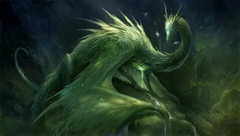 Green Crystal Dragon by sandara on DeviantArt Crystal dragon