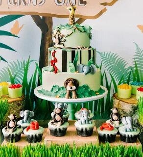 Jungle Cakes - Decoration Ideas Jungle theme cakes, Jungle b