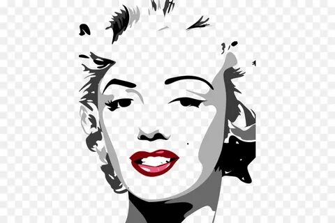 head face yellow smile illustration - Warhol marilyn png dow