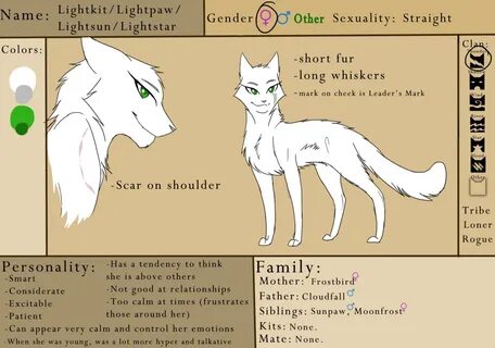 OC Reference: Lightstar Warrior cat memes, Warrior cat drawi