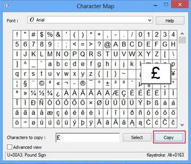 How to Copy and Paste Special Characters in Windows 8