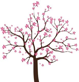 Spring Tree PNG Clip Art Image Tree drawing, Cherry blossom 