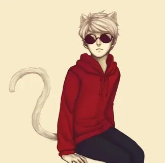 MSPA Booru - animal ears casual dave strider fashion saa sit