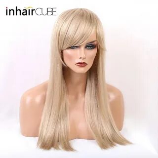 ESIN 22 Inches Blend Hair Wig Synthetic Blonde Silky Straigh