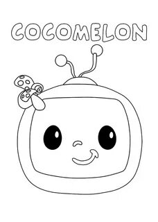 Logo Cocomelon 1 Coloring Page - Free Printable Coloring Pag