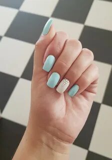 Summer mint nails art 🖤 #mint #nailsart #summernails Mint na