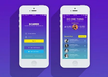 Mobile App Design for Scared